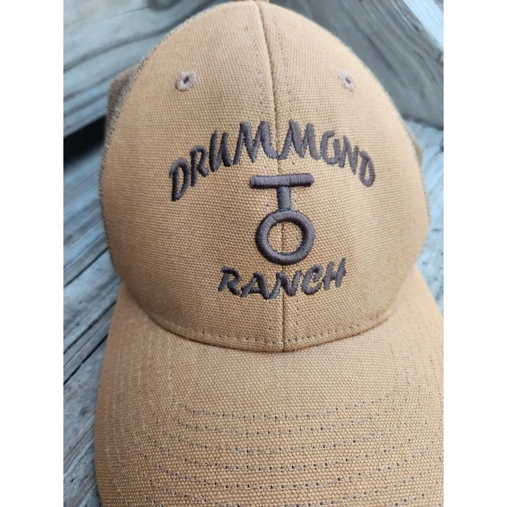 Drummond Ranch Baseball Cap Pioneer Woman Adjustable Backstop Outdoor Cap.